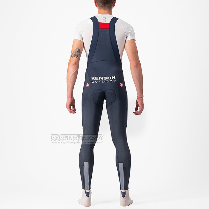 2022 Cycling Jersey Deceuninck Quick Step Dark Blue Long Sleeve and Bib Short